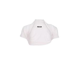 Easy Young Fashion Giacca bolero da donna a maniche corte, elastica e attillata, giacca a spalla basic - morbida open Front Jacket 3009, bianco, 32-38