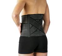 Easy8 - cm.80 Fascia Lombare Supporto Schiena Uomo Donna, Elastica, Busto Schiena Dritta, Pancera, Corsetto con Stecche, Cintura, Bustino, Contenitivo, Posturale, Lombosacrale