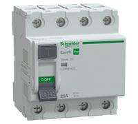 Easy9 Pro EZ9R49425 Interruttore differenziale 25A 4P 30mA tipo A