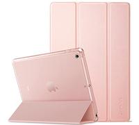 EasyAcc Custodia Compatibile con iPad 9.7 2018 iPad 6/2017 iPad 5, Custodia Smart Cover Posteriore Opaca Traslucida per iPad da 9,7 Pollici A1822 A1823 A1954 A1893,oro rosa