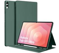 EasyAcc Custodia Cover per Samsung Galaxy Tab S11 Ultra 14,6 Pollici 2025, ottile Folio Stand Protettiva Tablet Cover, Verde mezzanotte