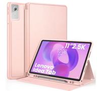 EasyAcc Custodia per Lenovo Idea Tab 11 Pollici Tablet 2025 con portapenne TB-336ZU TB-336FU, sottile Folio Stand Tablet Custodia, Multiangolo Visualizzazione, Oro rosa