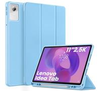 EasyAcc - Custodia per Lenovo Idea Tab, tablet da 11 pollici 2025 con supporto per penna TB-336ZU TB-336FU, ultra sottile con funzione di supporto, custodia in PU in pelle (Blu cielo)