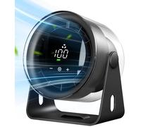 EasyAcc Ventilatore da Tavolo a Batteria 6000mAh Ventilatore Turbo 100 Velocità Ricaricabile Potente, 3-24 Ore/Silenzioso/USB-C per Scrivania Ufficio Campeggio-F31
