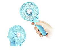 EasyAcc® Ventilatore Portatile Viaggi USB 10 Ore con Cordino, Ventilatore a Mano a Batteria Pieghevole, 3 Velocità/Più Venduto da 7 Anni/Silenziosa/Ricaricabile per Desktop All'aperto