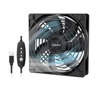 EasyAcc Ventilatori USB 120mm con Gancio Ventole per case 1700RPM Stabile Ventilatori Computer 5V Ventole di Raffreddata 3 Velocità per PC/Smartphone/Tablet/PS4/TV/Router/Proiettore