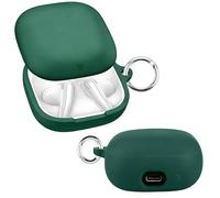 easyBee Custodia compatibile con Soundcore Liberty Buds Bluetooth Cuffia Ricarica Cover con portachiavi, morbido silicone liquido ultra sottile antiurto Kit protettivo - Verde