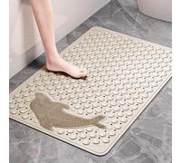 easyBee Tappetino da doccia sensibile alla pelle, 70 x 35 cm, tappetino da bagno per bambini, antiscivolo, senza BPA, senza lattice, antiscivolo, resistente alla muffa, lavabile in lavatrice