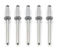 Easyboost 5 Rivetti Bianchi Ø4x16mm per Targa Auto Moto Scooter maxiscooter