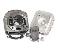 Easyboost Kit Cilindro 50 Ghisa per Piaggio Typhoon Zip NRG Testa Pistone Bi-segmenti Tipo Origine Gilera AC tutti i modelli Vespa ET2 LX S Stalker Fly Diesis Libery Sfera Storm