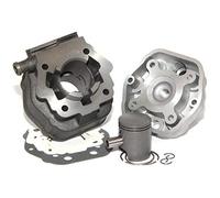 Easyboost Kit Gruppo Termico Cilindro 50 per Derbi Euro 2 Ghisa Testa Pistone Segmenti tipo origine tutti i modelli EBE050 EBS050 DRD Senda Bultaco Gilera