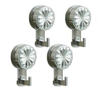 EasyBuyCat 4 Pezzi Ganci Ventosa Bagno, Appendiabiti e Appendino da Doccia Super Portante da 5KG, Ganci Portasciugamani per Asciugamani Senza Fori, Resistente Riutilizzabili (Silver+Gray)