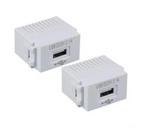 EasyByMall 1 modulo di alimentazione USB, 220 V, trasformatore 5 V 2,1 A, per pannello di ricarica del telefono cellulare, 2,3 x 3,6 cm, per telefoni cellulari, MP4 (2 pezzi)