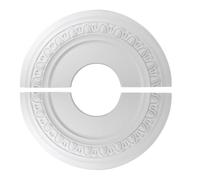 EasyByMall 12 "Split Illuminazione Medaglioni Soffitto Per Lampade E Ventilatori A Soffitto Staccabile PU Ventilatore Da Soffitto Rotondo Piastra di Copertura A Soffitto