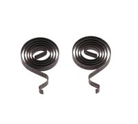 EasyByMall 2 paia di molle porta spazzole in carbonio per smerigliatrice angolare Bosch GWS 6-100, parti di ricambio in metallo, nero, 22,5 x 12 x 2,5 mm