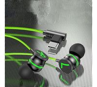 EasyByMall Auricolari cablati stile noodle per un'esperienza di ascolto con cancellazione del rumore (tipo c)