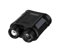 EasyByMall Binocolo per visione notturna 4K con zoom digitale, display TFT da 2,4 pollici, faretto IR 850 nm, portata fino a 300 m, supporta scheda TF da 128 GB per caccia alla fauna selvatica