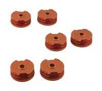 EasyByMall Bobina di filo di ricambio per Worx WA0007 per modelli di decespugliatore WG105, WG106, WG108, WG109, WG112-WG119 (confezione da 6)