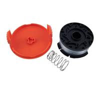 EasyByMall Bobina di ricambio AF-100 con cappuccio e molla per decespugliatori Black & Decker - 9,1 m di filo in nylon, diametro 0,2 cm, compatibile con serie GH400/GH500/ST7000/LST420