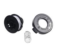 EasyByMall Bobina di ricambio per trimmer e tappo a urto con linea per A6226 GL250 GL310 GL360 String Trimmer, ABS+Nylon Head Cover Assembly