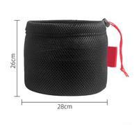 EasyByMall Borsa a rete per forniture da campeggio, design anticollisione per mantenere la tua attrezzatura al sicuro all'aperto, Come da immagine, 28*26cm