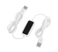 EasyByMall Cavo di trasferimento USB, cavo di trasferimento dati da PC a PC, coppia ad alta velocità per trasferire documenti, foto, video