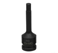 EasyByMall Chiave a bussola da 30,5 cm con forma esagonale per l'uso su chiavi pneumatiche e utensili alimentati a batteria, con bloccaggio del foro del perno e marcature chiare (H8)