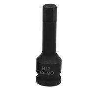 EasyByMall Chiave a bussola da 30,5 cm con forma esagonale per l'uso su chiavi pneumatiche e utensili alimentati a batteria, con bloccaggio del foro del perno e marcature chiare (H12)