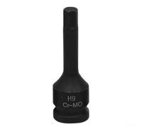 EasyByMall Chiave a bussola da 30,5 cm con forma esagonale per l'uso su chiavi pneumatiche e utensili alimentati a batteria, con bloccaggio del foro del perno e marcature chiare (H9)