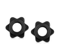 EasyByMall Confezione da 2 collari per bilancieri e manubri standard da 2,5 cm, clip a vite a bloccaggio rapido, supporti per piastre di sicurezza