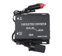 EasyByMall Convertitore DC-DC Step Down da 24 V a 12 V, trasformatore di tensione in lega di alluminio con protezione da sovraccarico per autoradio LED