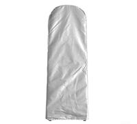 EasyByMall Copertura Scaletto, Copertura per Scala Pieghevole All'aperto, custodia protettiva impermeabile antipolvere traspirante per scale a gradini, tessuto Oxford 210D, 50 x 195 x 6,5 cm (argento)