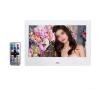 EasyByMall Cornice per foto digitale da 7 pollici, touch screen LCD IPS 1280 x 800, funzione calendario e rotazione automatica, regalo per amici e familiari (bianco), 4D738R4YP4X1W0J55OVIIB4
