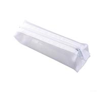 EasyByMall Custodia compatta in nylon perfettamente progettata per contenere penne, righelli e altro ancora in un unico posto, bianco