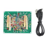 EasyByMall Dual Color LED Running Light Kit FAI DA TE NE555 CD4017 Pratica Elettronica Apprendimento Set con Velocità di Flusso Regolabile FR-4 PCB