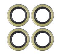 EasyByMall Guarnizione antigrasso a doppio labbro per assi rimorchio da 907-997,9 kg, alloggiamento in acciaio con guarnizione a molla in gomma, confezione da 4, compatibile con mandrini BT8 e