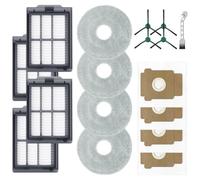 EasyByMall Kit di ricambi per iRobot Roomba Plus 405 e Combo 505, include filtri, panni mocio, sacchetti per la polvere e spazzole laterali
