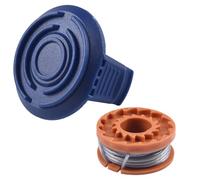 EasyByMall Kit di ricambio per bobine e filo per decespugliatore EGO Power+ MGTP18Li - Diametro 1,5 mm, lunghezza 2,5 m, nylon