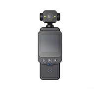 EasyByMall Mini fotocamera indossabile, 1080p mini telecamera di azione WiFi con obiettivo girevole a 180° e luce di riempimento schermo da 1,6 pollici per lo sport (nero)