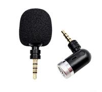 EasyByMall Mini microfono pieghevole con connettore da 3 5 mm, ideale per parlare e insegnare, facile da usare e portatile (4 poli)