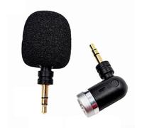 EasyByMall Mini microfono pieghevole con connettore da 3 5 mm, ideale per parlare e insegnare, facile da usare e portatile (3 poli)