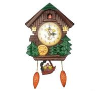 EasyByMall Orologio a cucù Modern Forest, 32 x 17,5 x 6 cm, colore: marrone