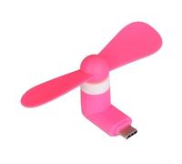 EasyByMall per mini USB C Fan 8,94 cm Compact Phone Cooler per mini (rosa) | Morbido silicone delicato sulla pelle, assorbe gli urti, sicuro per i bambini, per una costruzione durevole, bianco, rosa