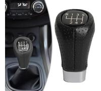 EasyByMall Pomello del cambio in pelle per BMW Serie 3 5 X1 X3 X4 X5 X6 Z4, compatibile con E30 E36 E46 E90 F30 E60 E81 E87 F20 E83 F25 E53