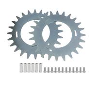 EasyByMall Set di chiodi per robot tosaerba antiscivolo per Segway Navimow serie H (H500E, H800E, H1500E, H3000E-VF) - Acciaio, 210 × 2,0 mm, argento