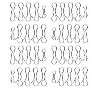 EasyByMall Set di clip per ponte tosaerba, 5 pezzi con chiusura a papillon (4 × 194209 @ 7/16", 1 × 194208 @ 5/16")