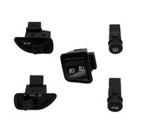EasyByMall Set di interruttori per scooter in plastica ABS e metallo per Piaggio, kit di controllo a 5 pezzi per luci anteriori, clacson, indicatori di direzione e accensione, compatibile