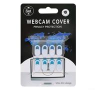 EasyByMall Sofisticata protezione per webcam che incorpora un pratico design a scorrimento magnetico per vari dispositivi elettronici (8 pezzi) nero)