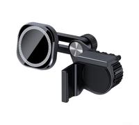 EasyByMall Supporto del telefono dell'automobile, supporto magnetico del telefono di vuoto dell'automobile 360 ° della lega di rotazione+ABS per il parabrezza per i vari tipi di automobili