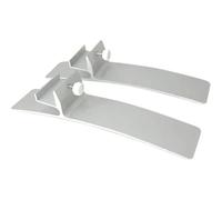 EasyByMall Supporto per riscaldamento a infrarossi per pannello riscaldante, accessori base in lega di alluminio, staffa di supporto stabile per una distribuzione ottimale del calore, argento, 1 paio